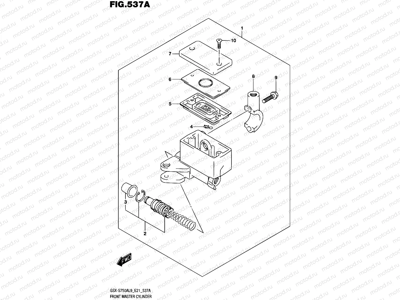 537A - FRONT MASTER CYLINDER