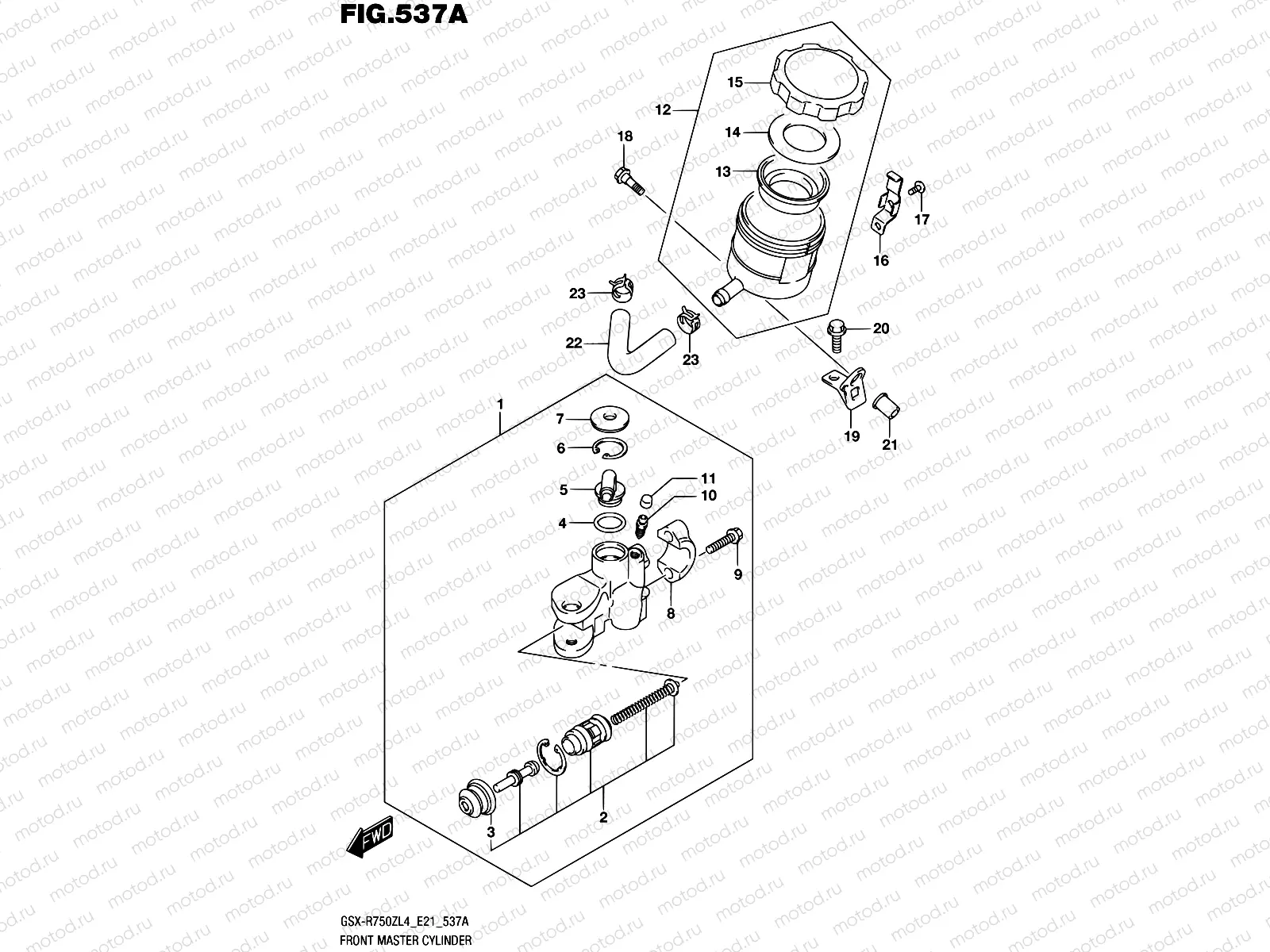 537A - FRONT MASTER CYLINDER