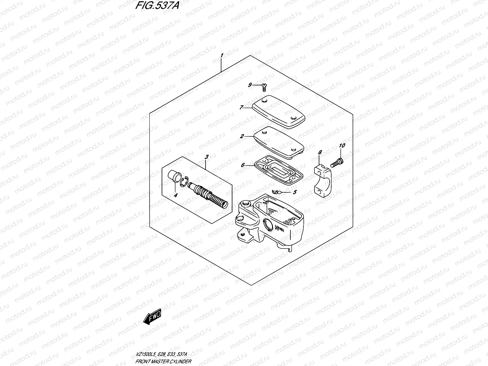 537A - FRONT MASTER CYLINDER