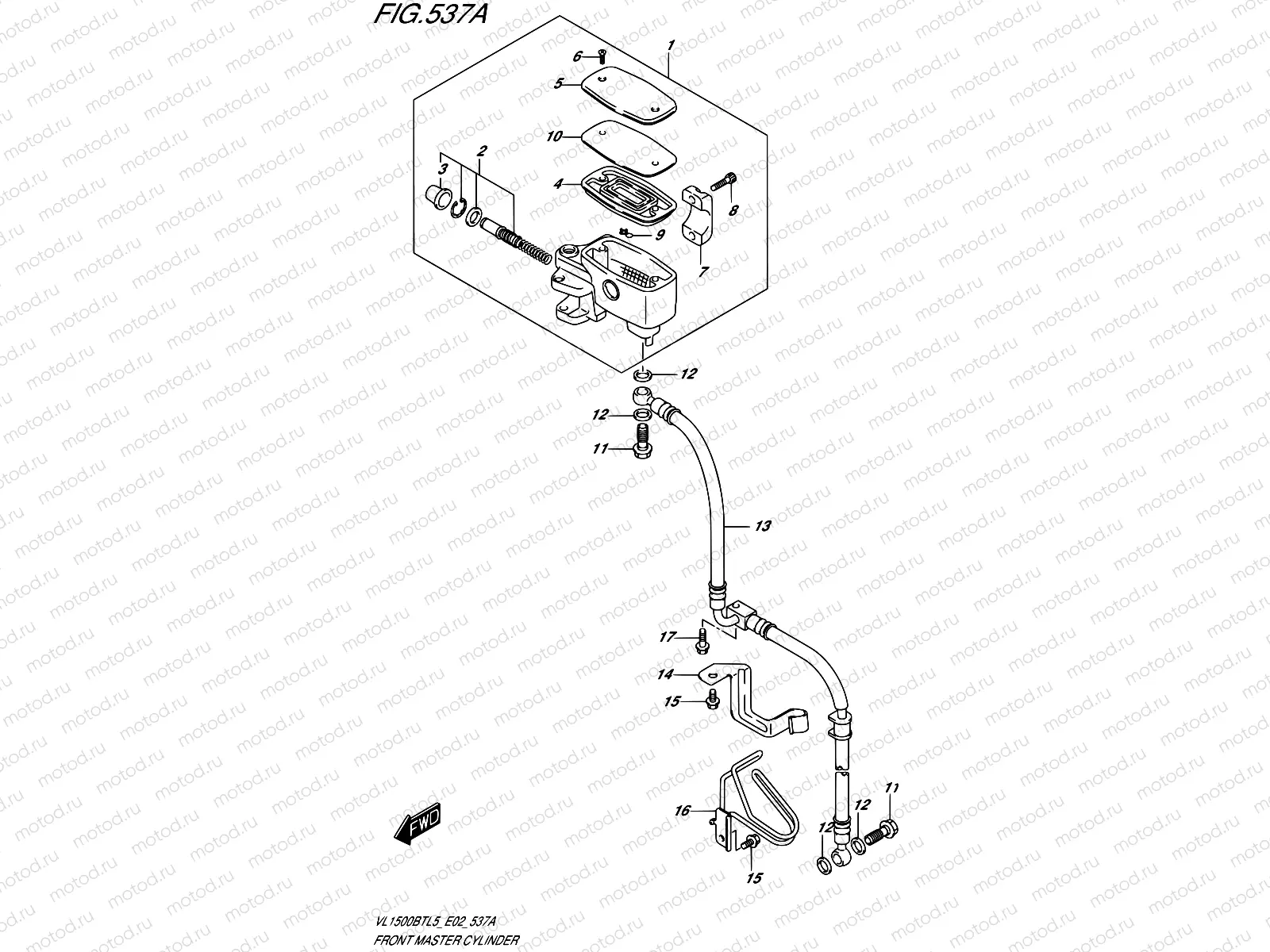 537A - FRONT MASTER CYLINDER