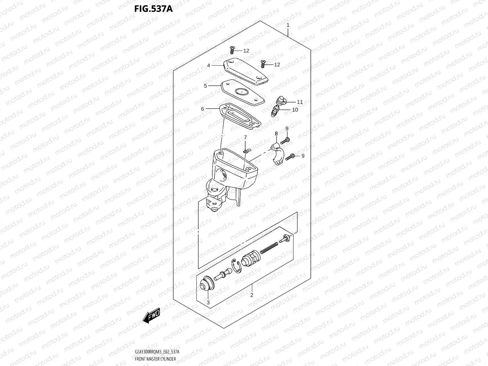 537A - FRONT MASTER CYLINDER