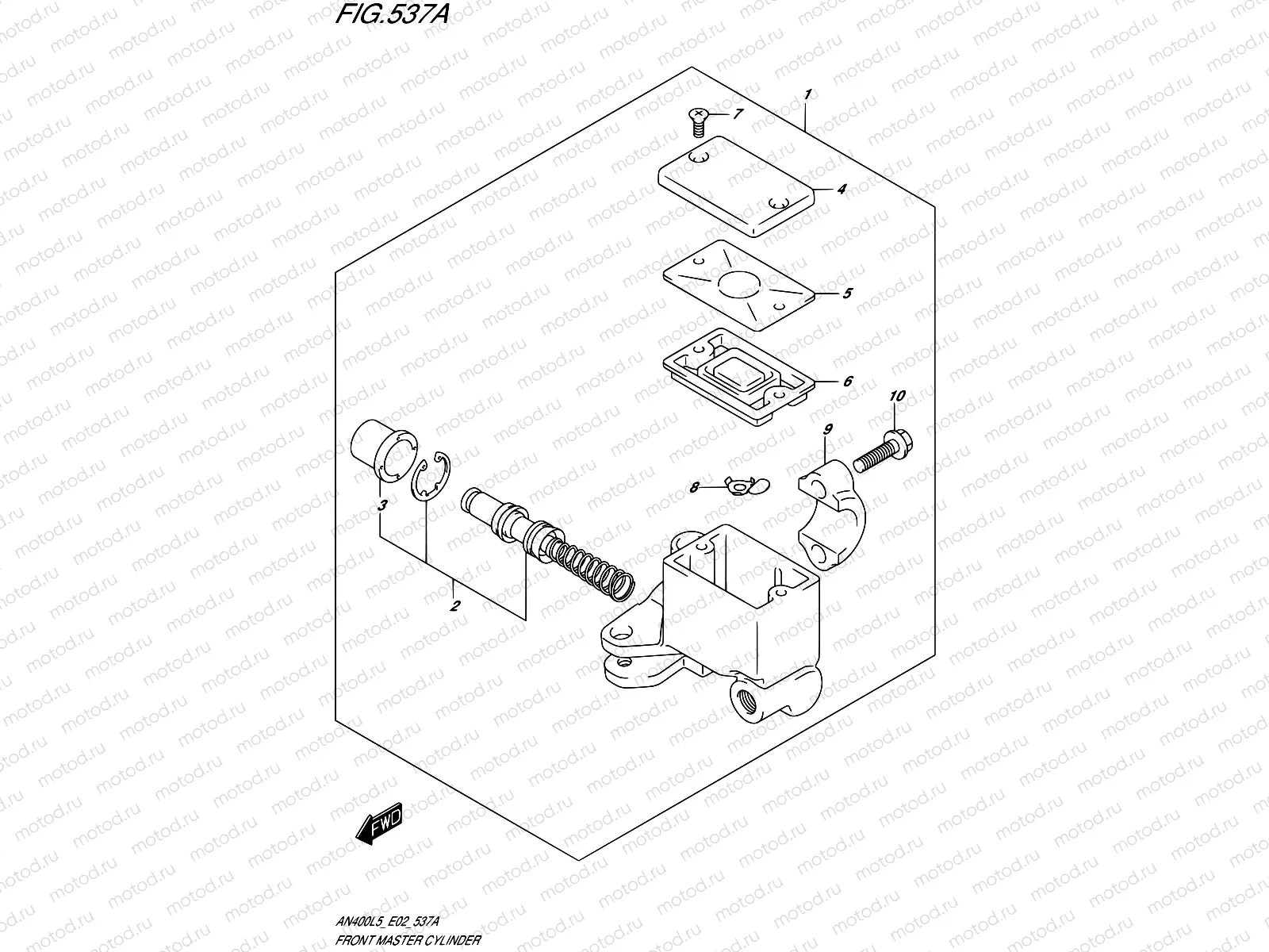537A - FRONT MASTER CYLINDER (AN400L5 E19)