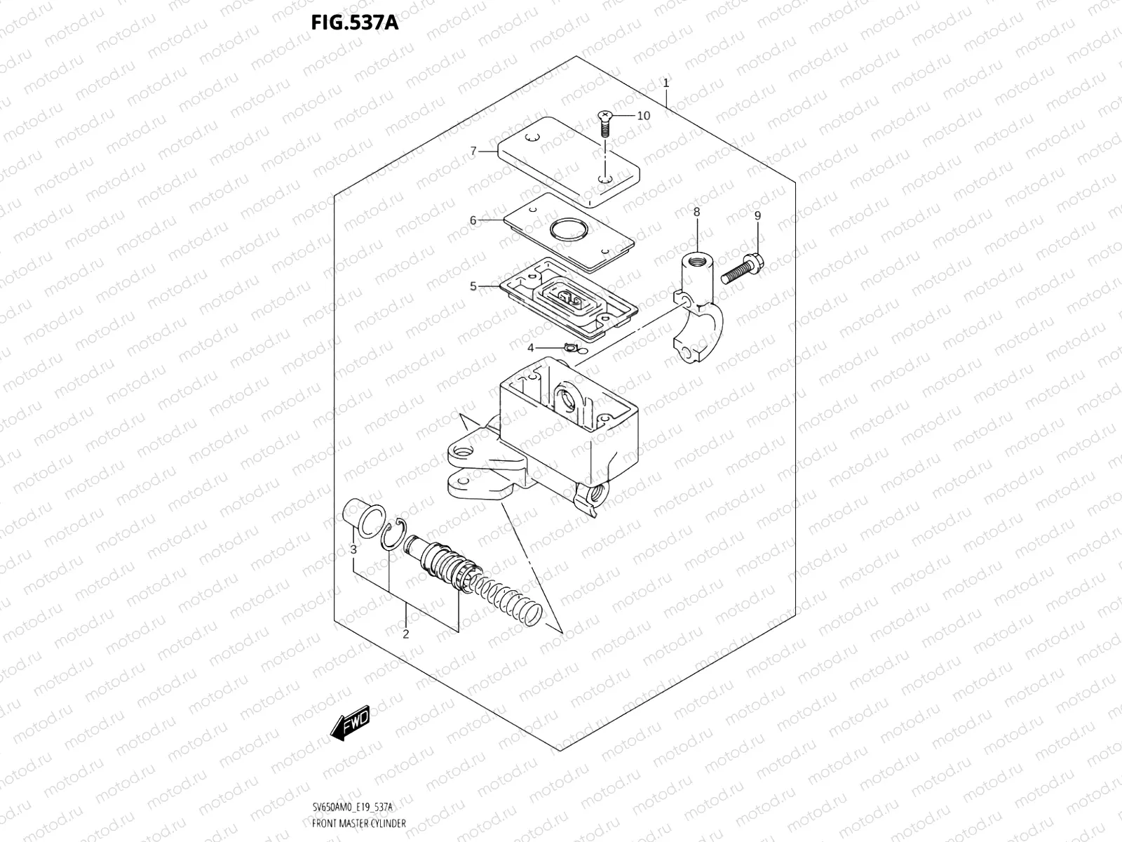 537A - FRONT MASTER CYLINDER (SV650A,SV650AU)