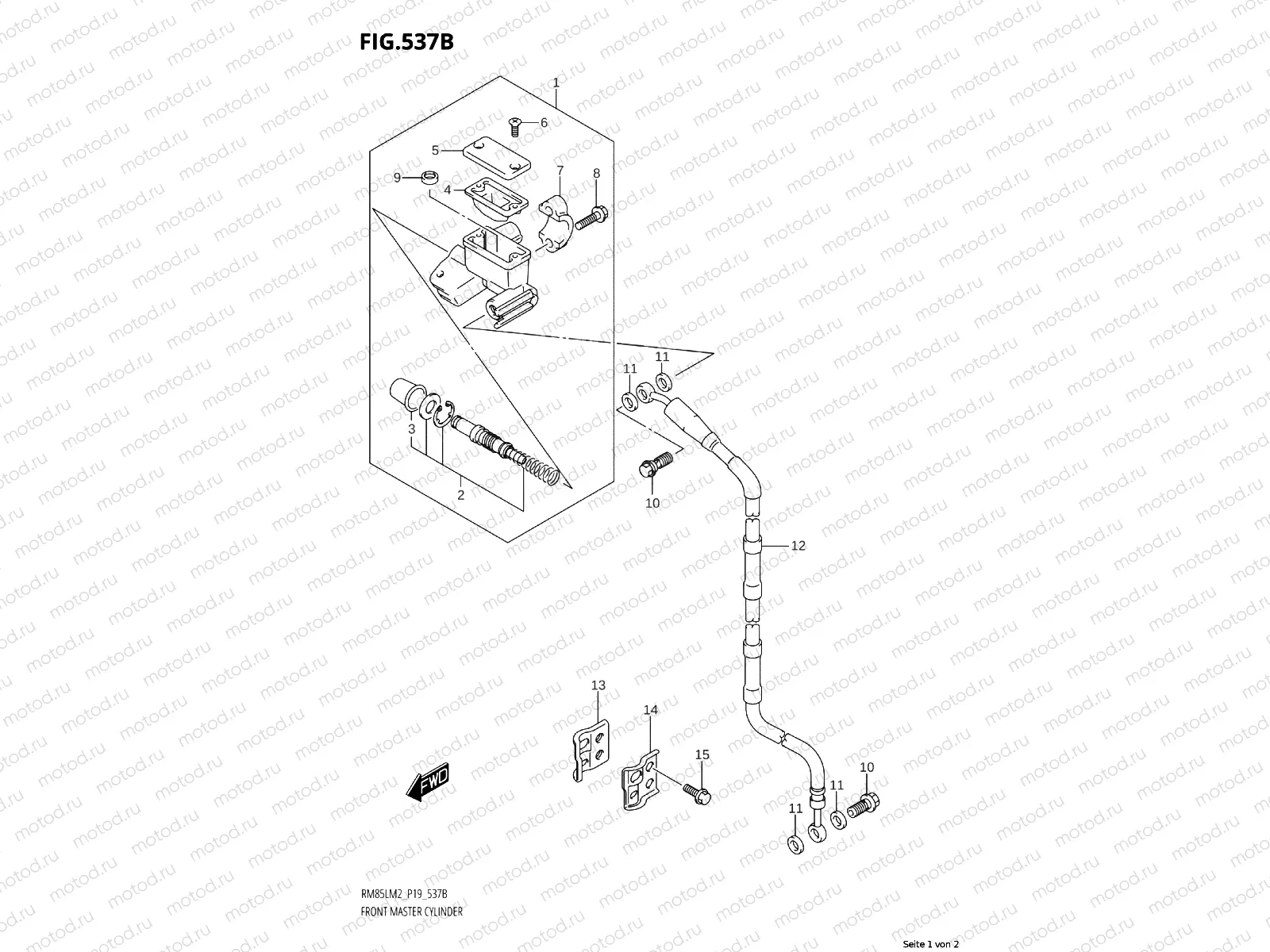 537B - FRONT MASTER CYLINDER