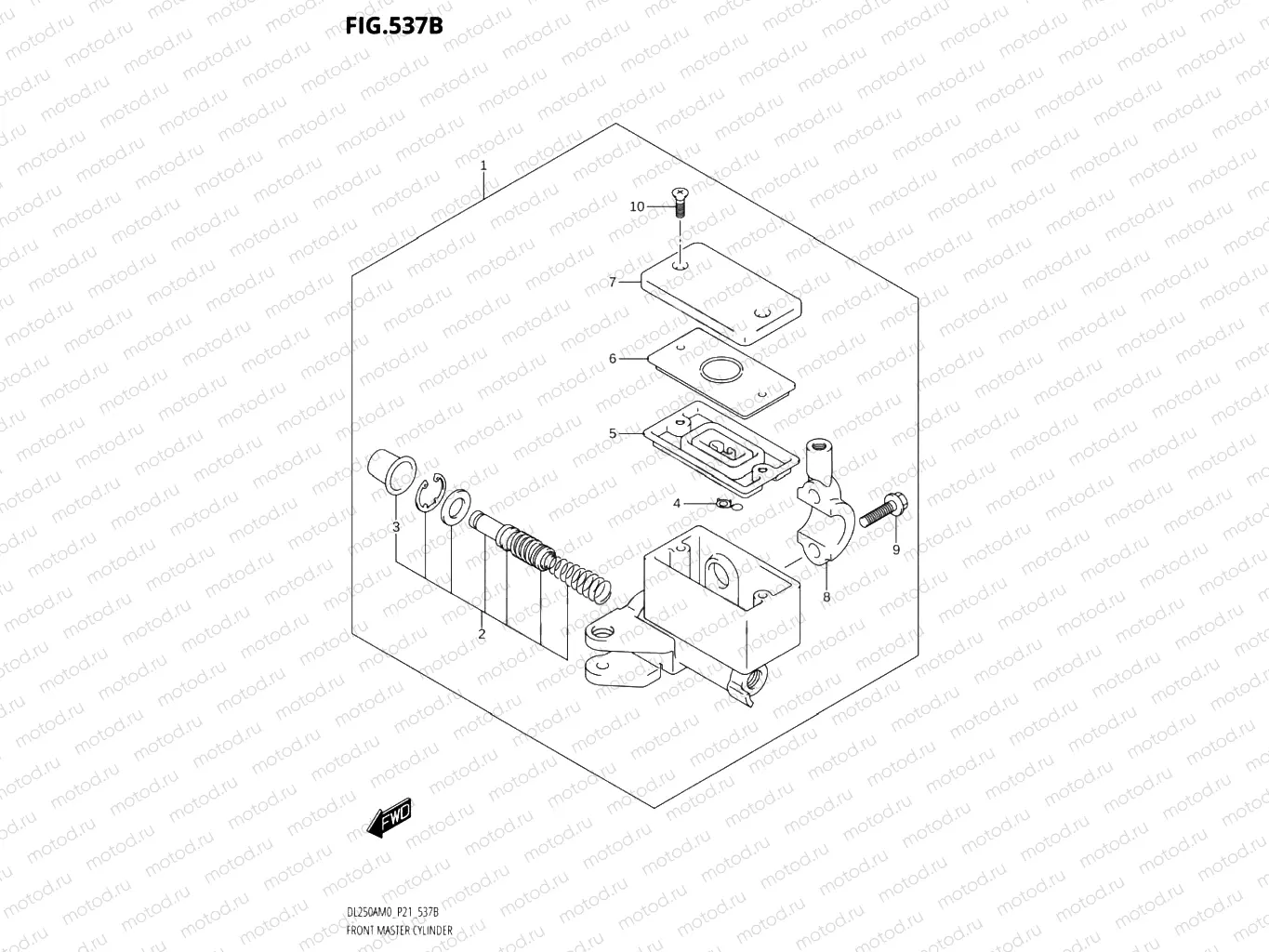 537B - FRONT MASTER CYLINDER
