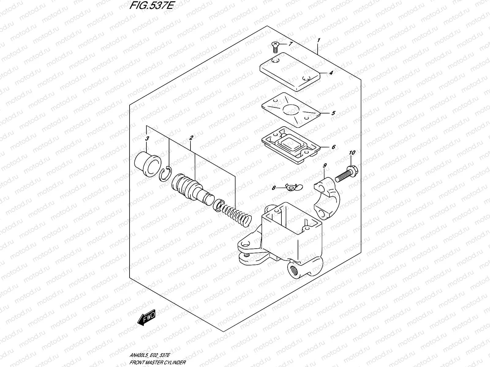 537E - FRONT MASTER CYLINDER (AN400ZAL5 E19)