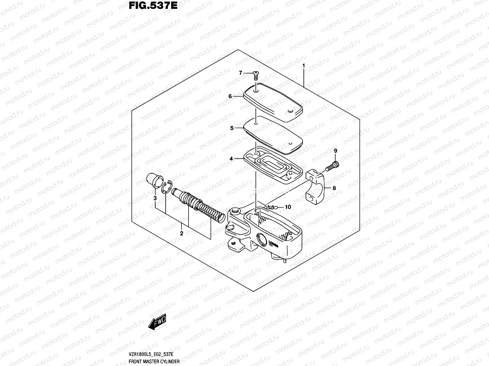 537E - FRONT MASTER CYLINDER (VZR1800BZL5 E19)