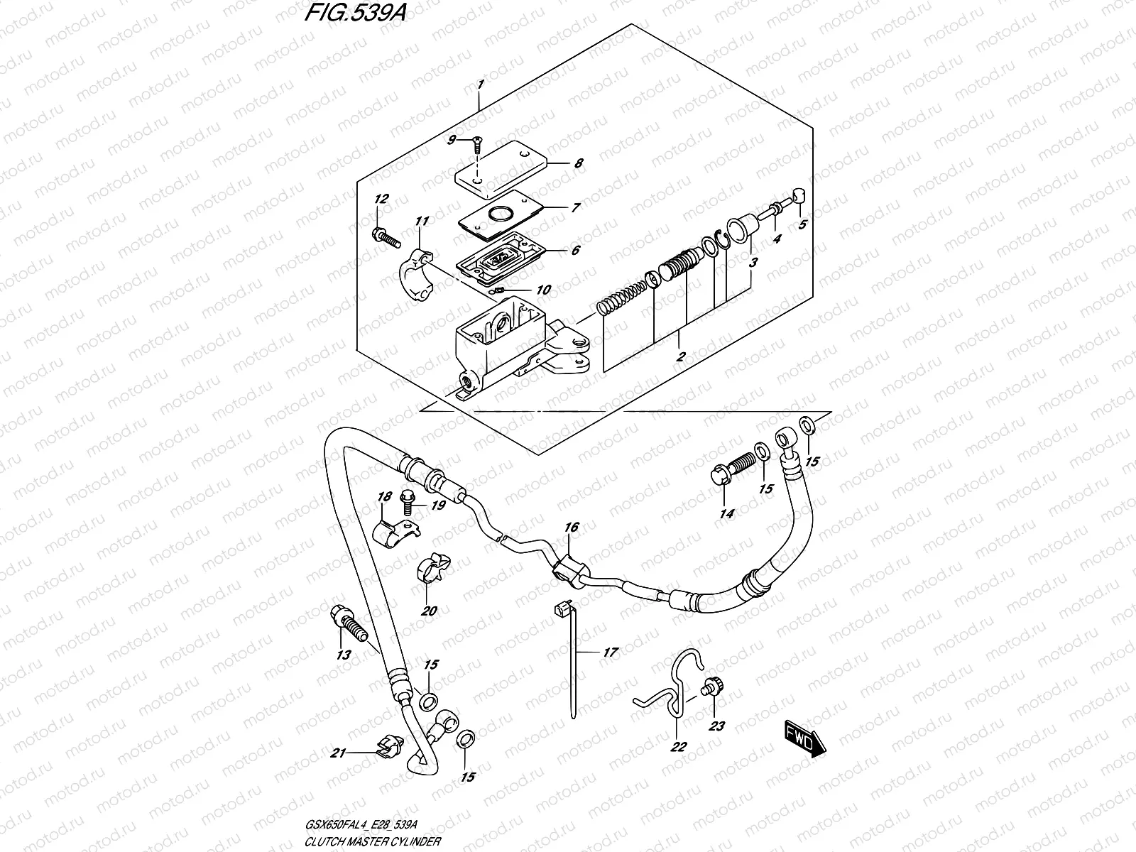 539A - CLUTCH MASTER CYLINDER