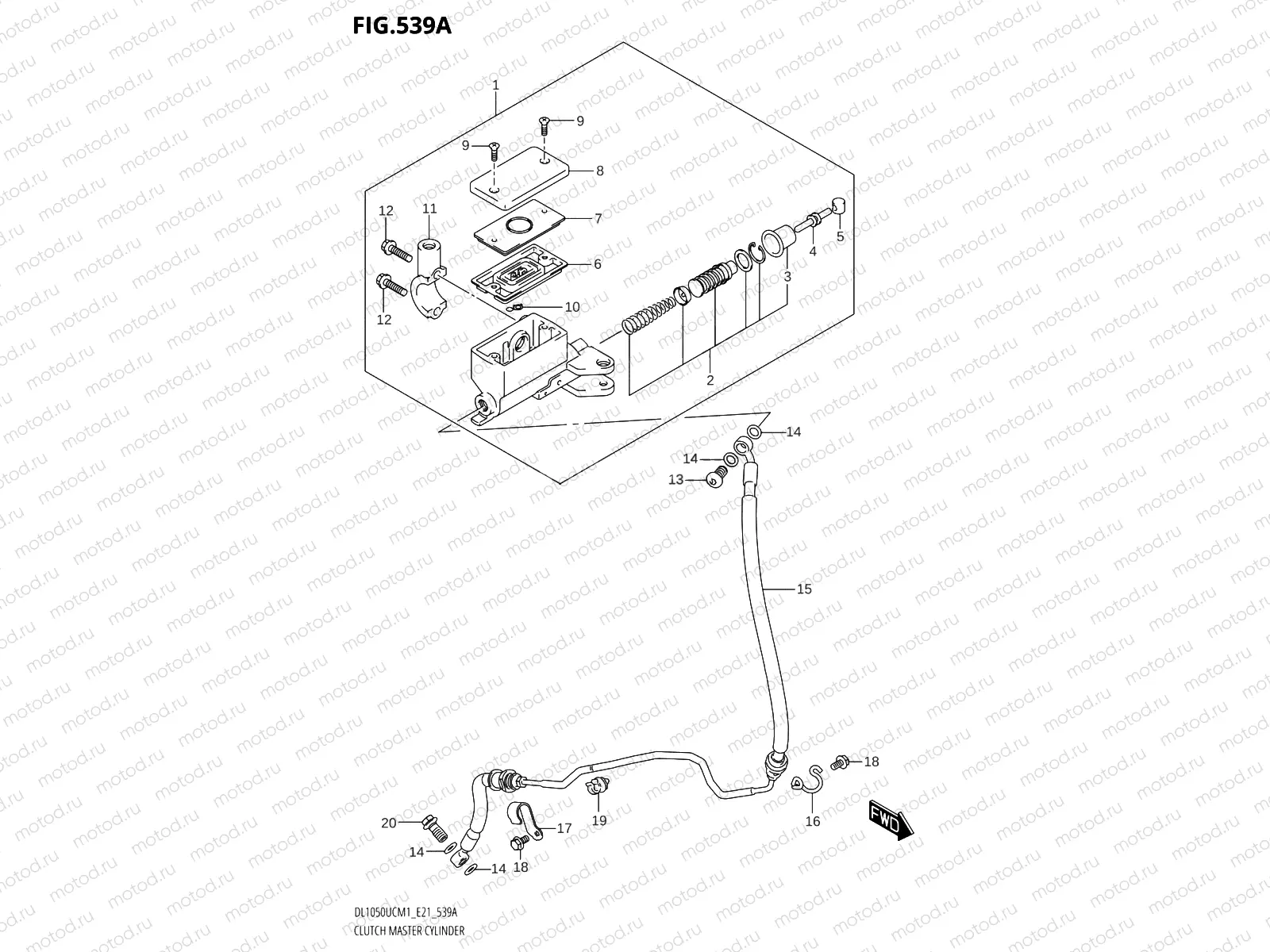 539A - CLUTCH MASTER CYLINDER