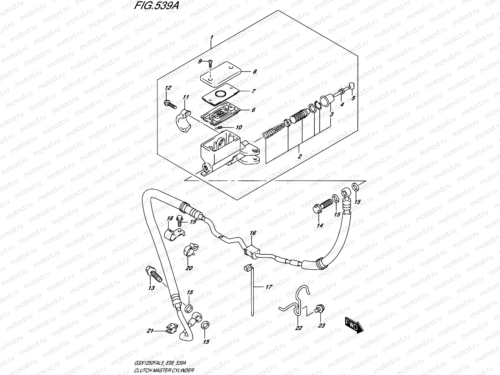 539A - CLUTCH MASTER CYLINDER