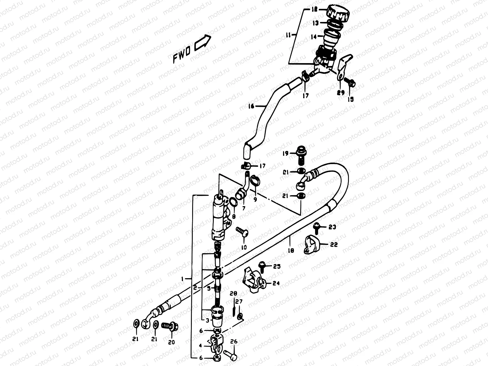 53A - REAR MASTER CYLINDER (E24)