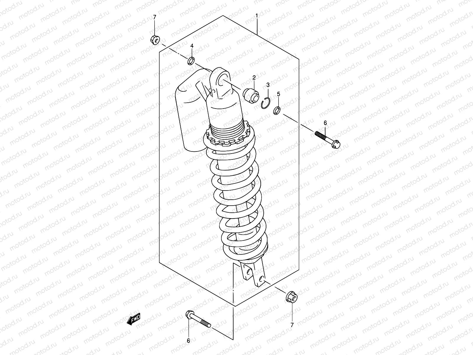53A - REAR SHOCK ABSORBER (DR-Z400EY/EK1/EK2/EK3/EK4 E24)