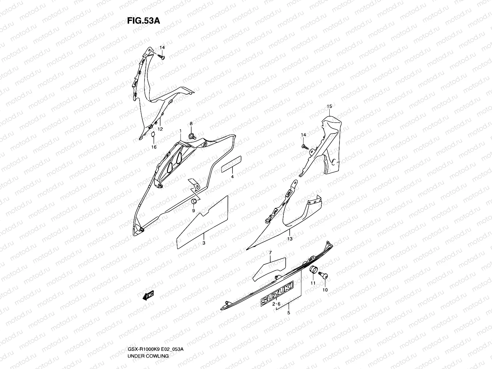 53A - UNDER COWLING (MODEL L0)