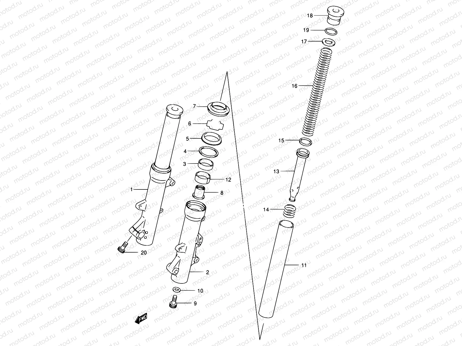 53B - FRONT FORK DAMPER (MODEL K1/K2)