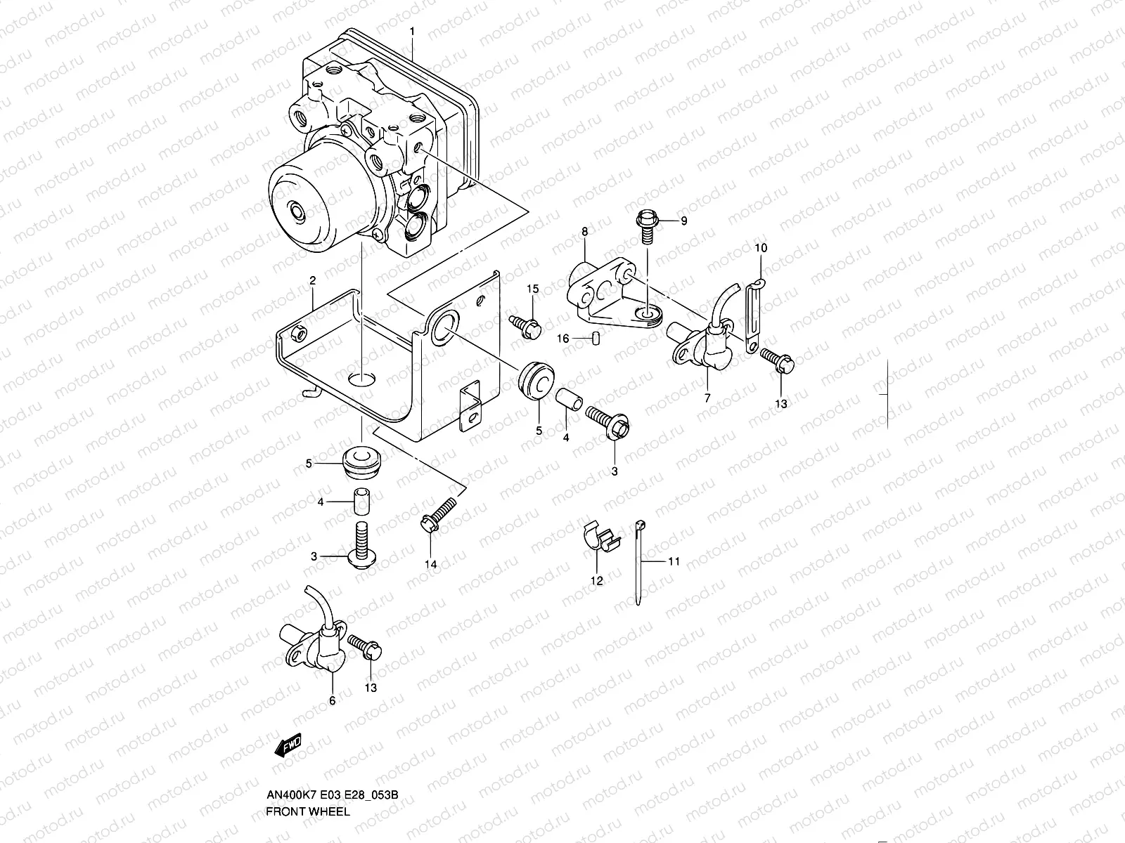 53B - HYDRAULIC UNIT (AN400AK9/AL0/ZAL0)