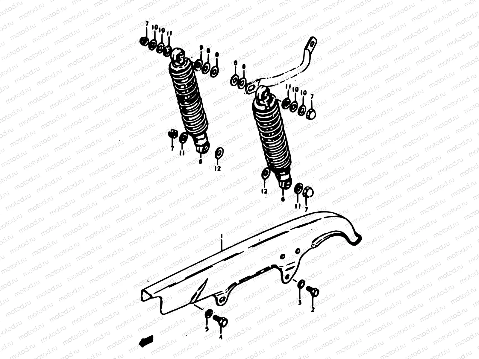 54 - CHAIN CASE-SHOCK ABSORBER