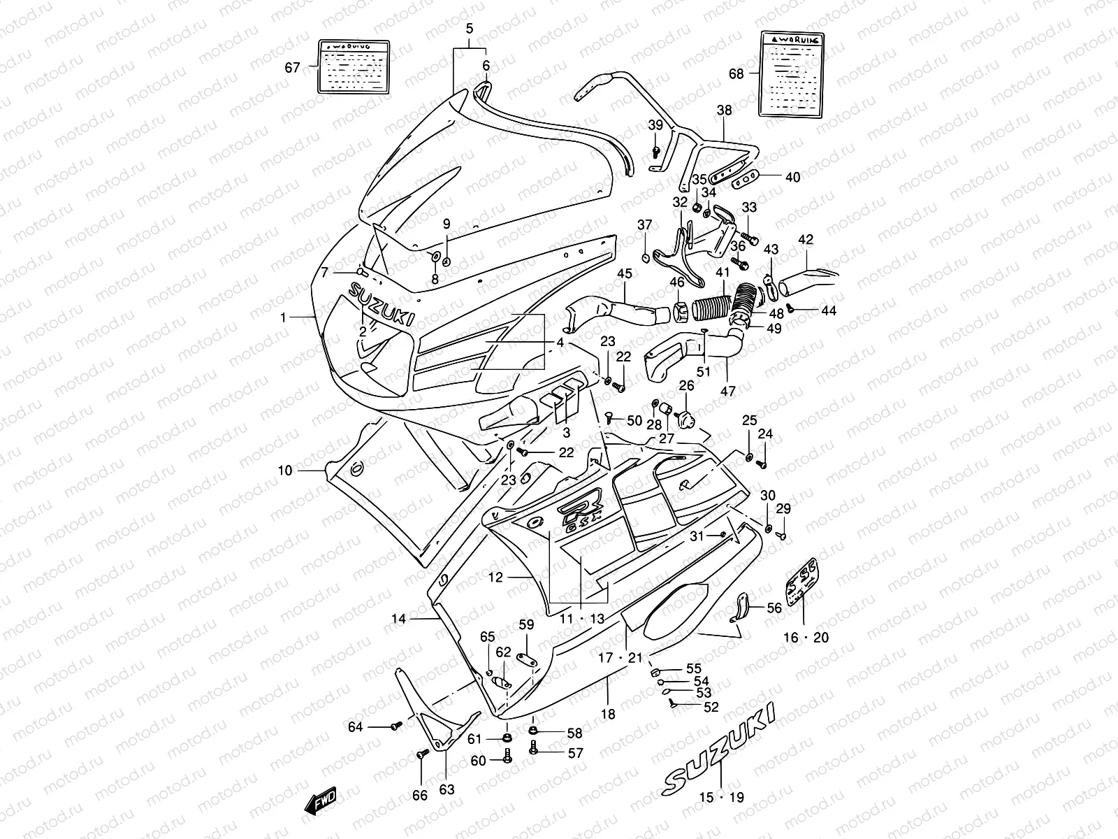 54 - COWLING (MODEL L 3SH)