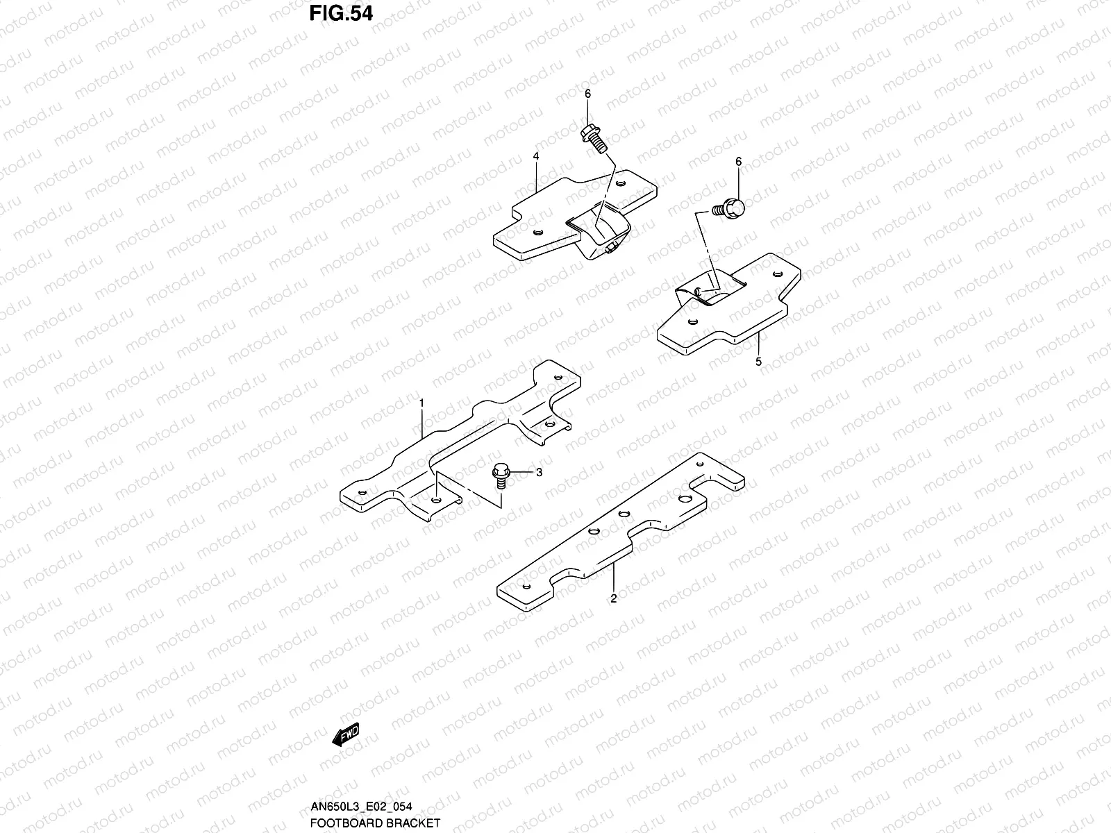 54 - FOOTBOARD BRACKET