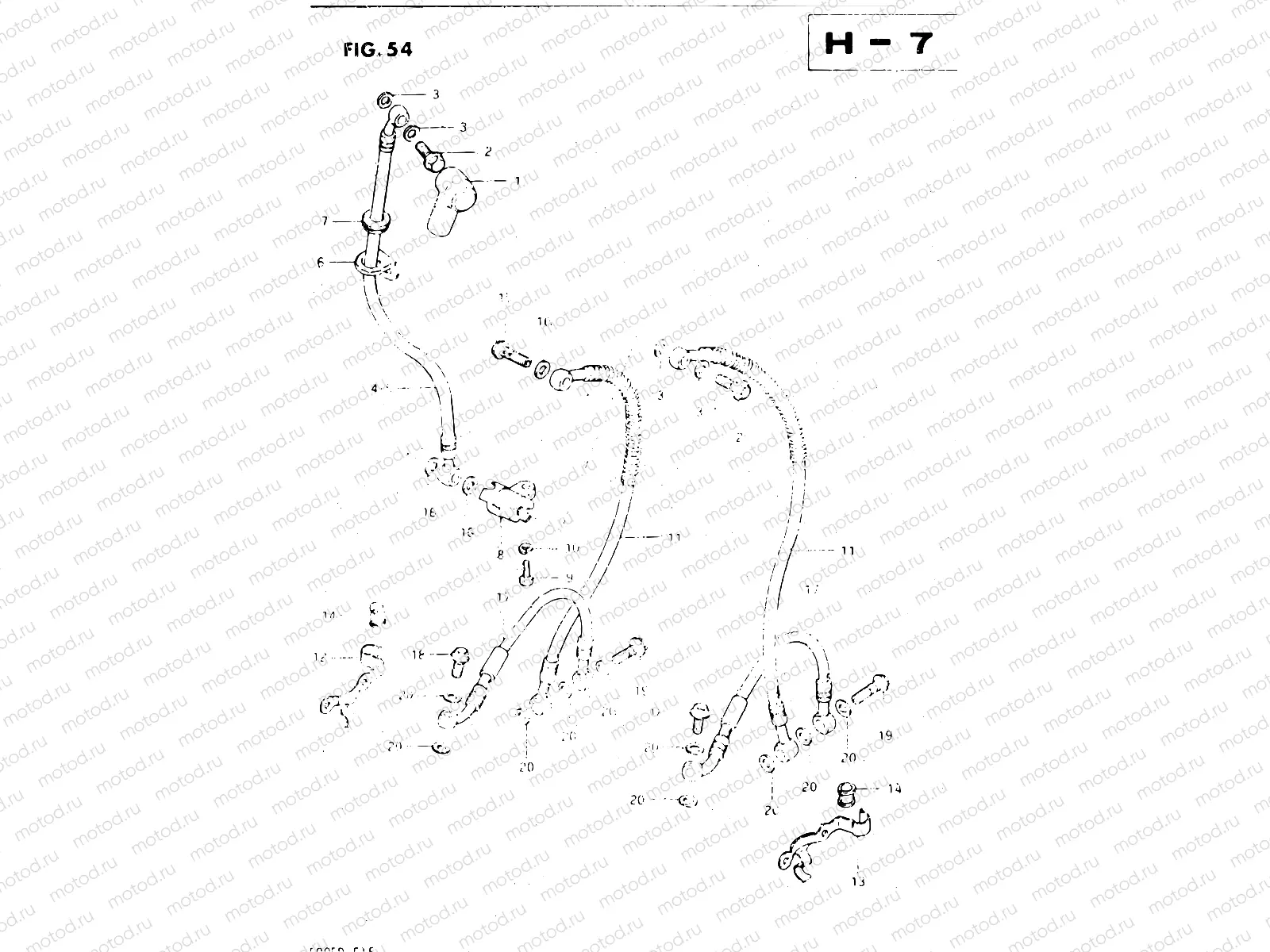 54 - FRONT BRAKE HOSE