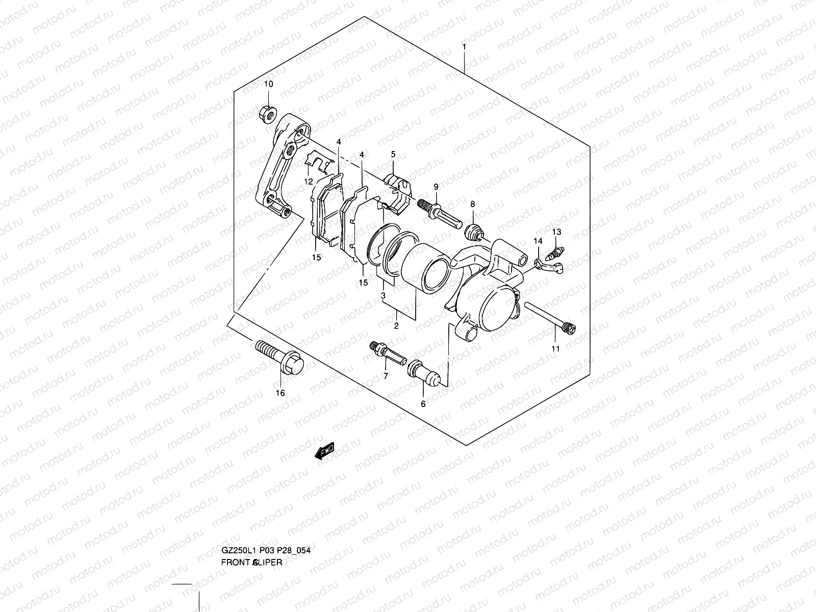 54 - FRONT CALIPER