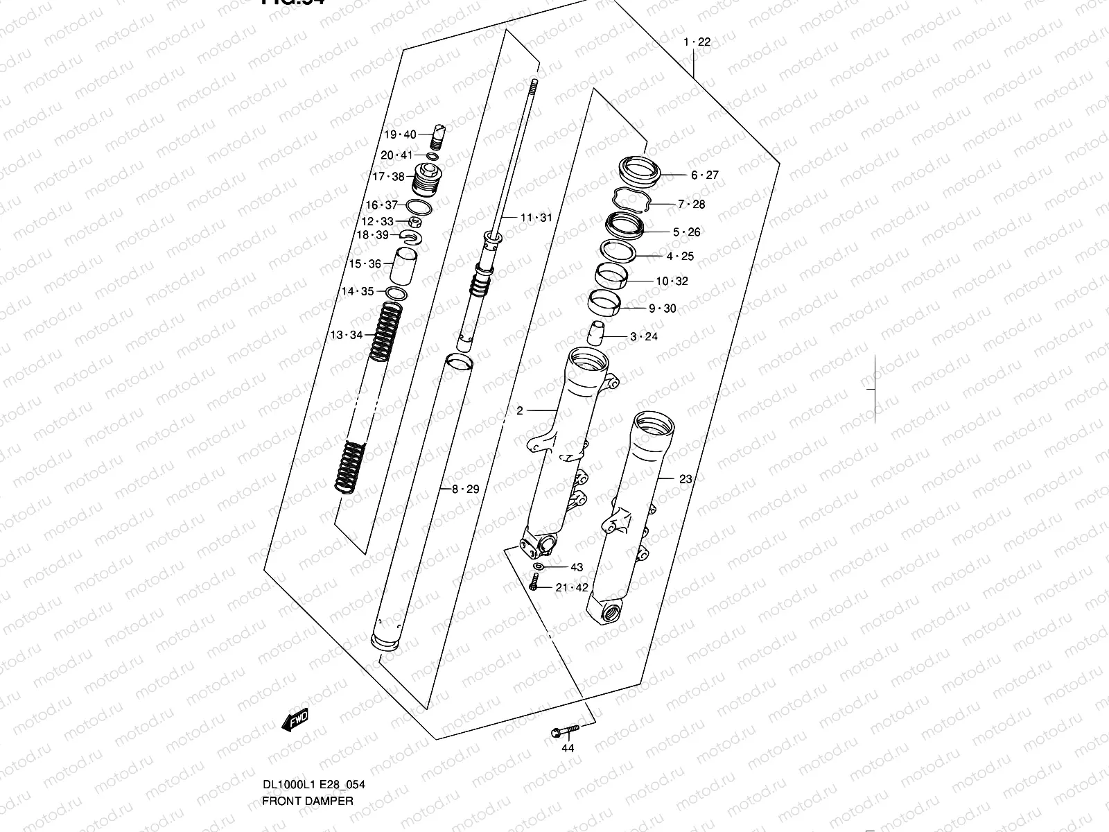 54 - FRONT DAMPER