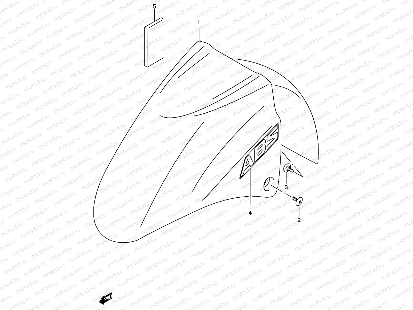 54 - FRONT FENDER (MODEL K3/K4)