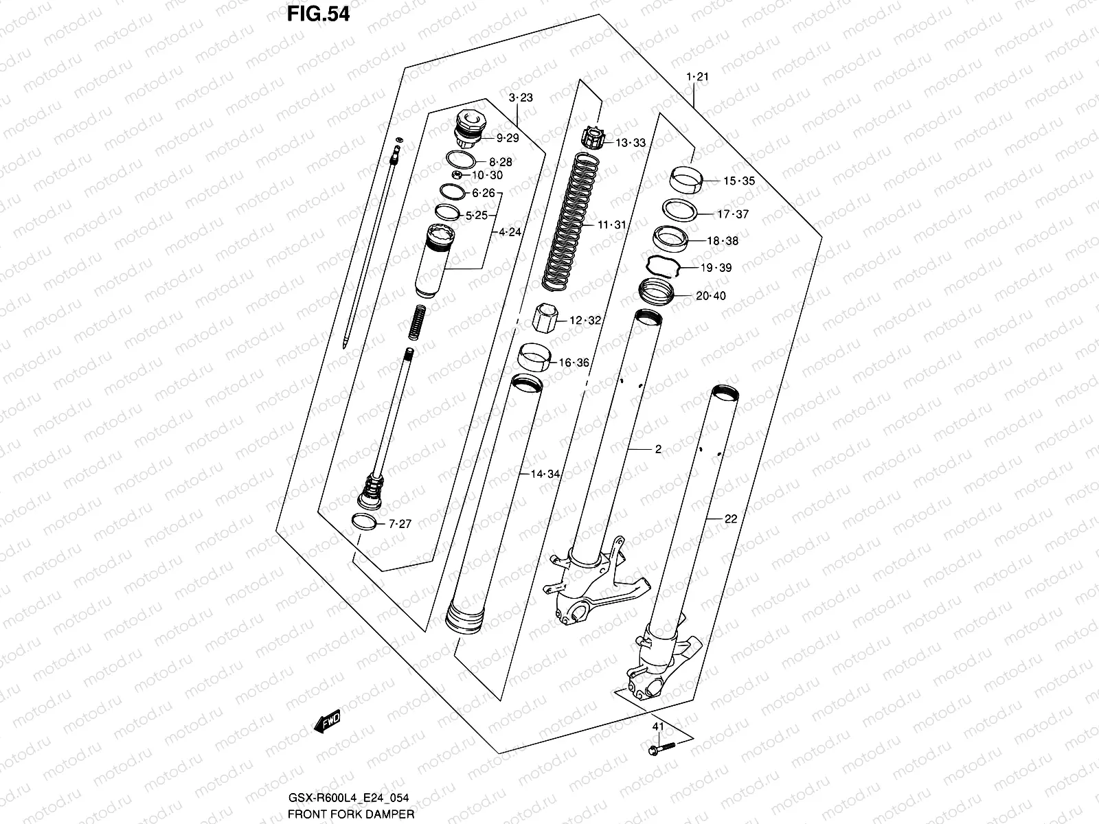 54 - FRONT FORK DAMPER