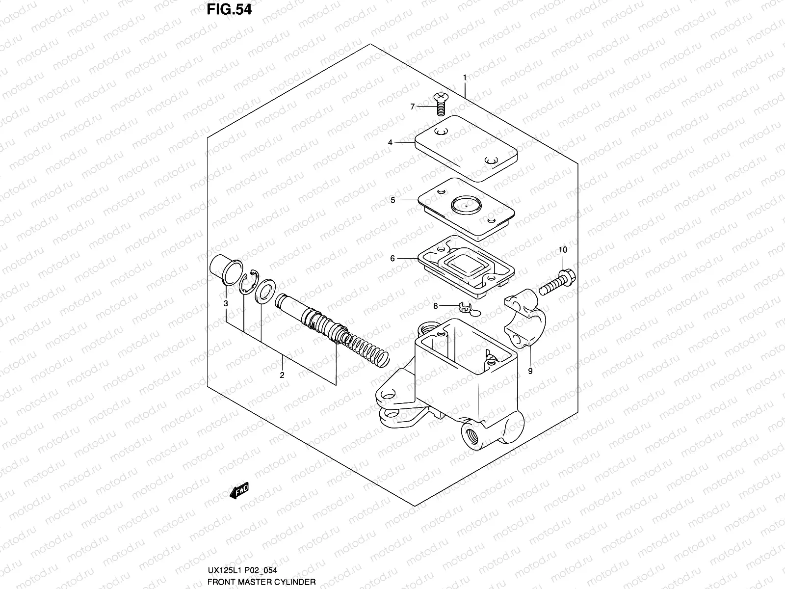 54 - FRONT MASTER CYLINDER