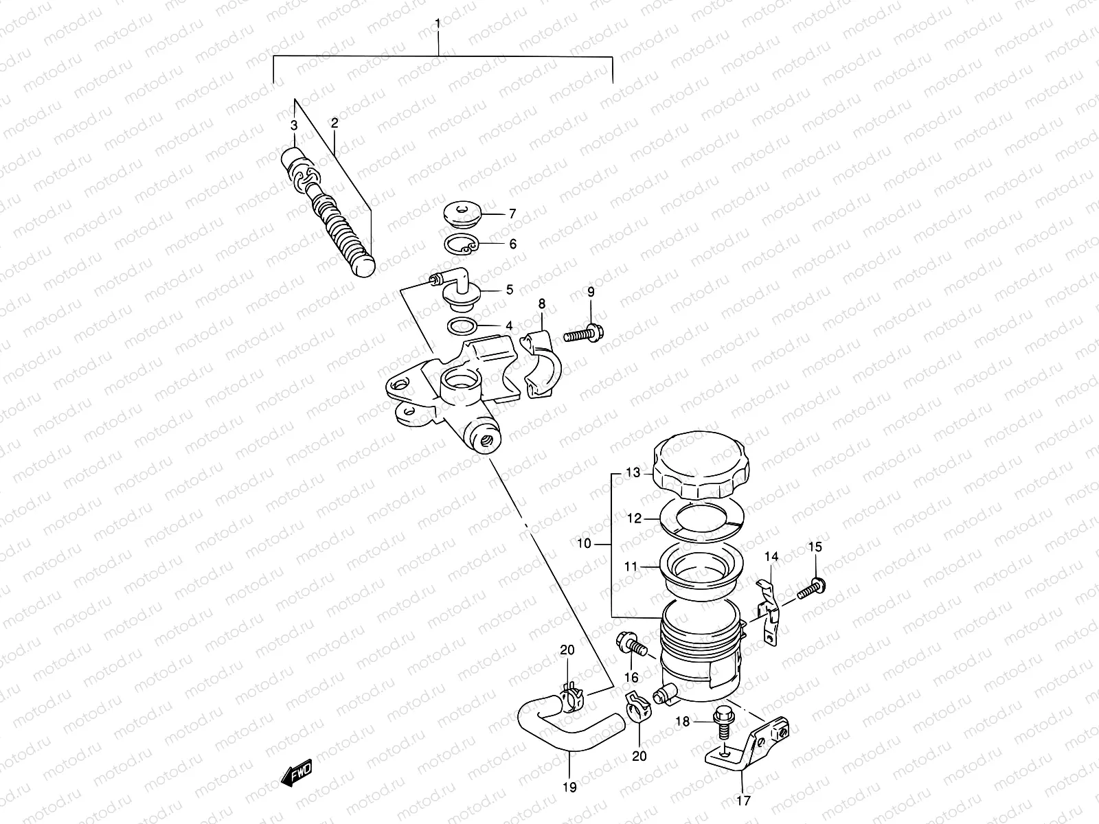 54 - FRONT MASTER CYLINDER