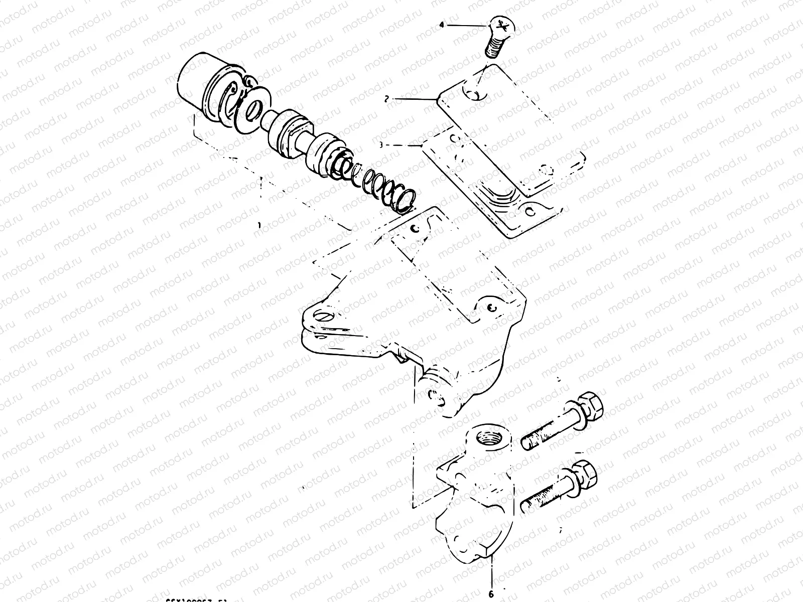 54 - FRONT MASTER CYLINDER