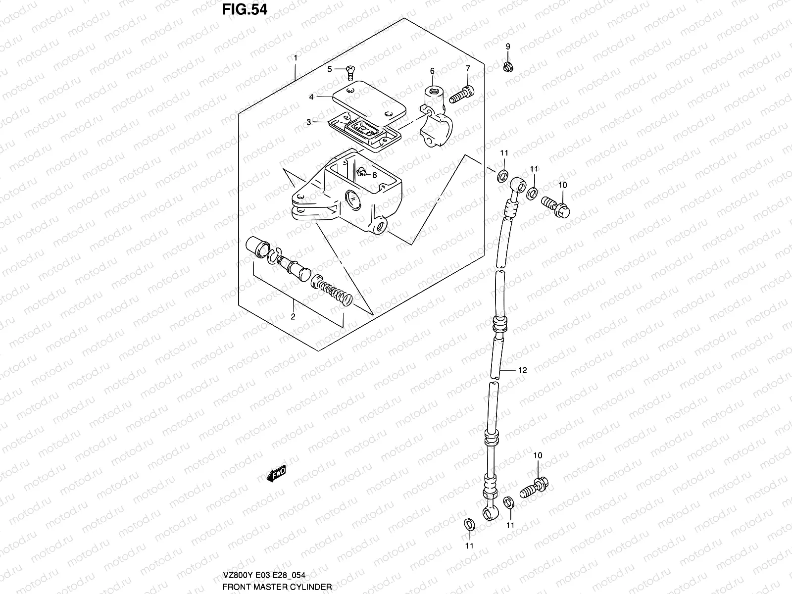 54 - FRONT MASTER CYLINDER