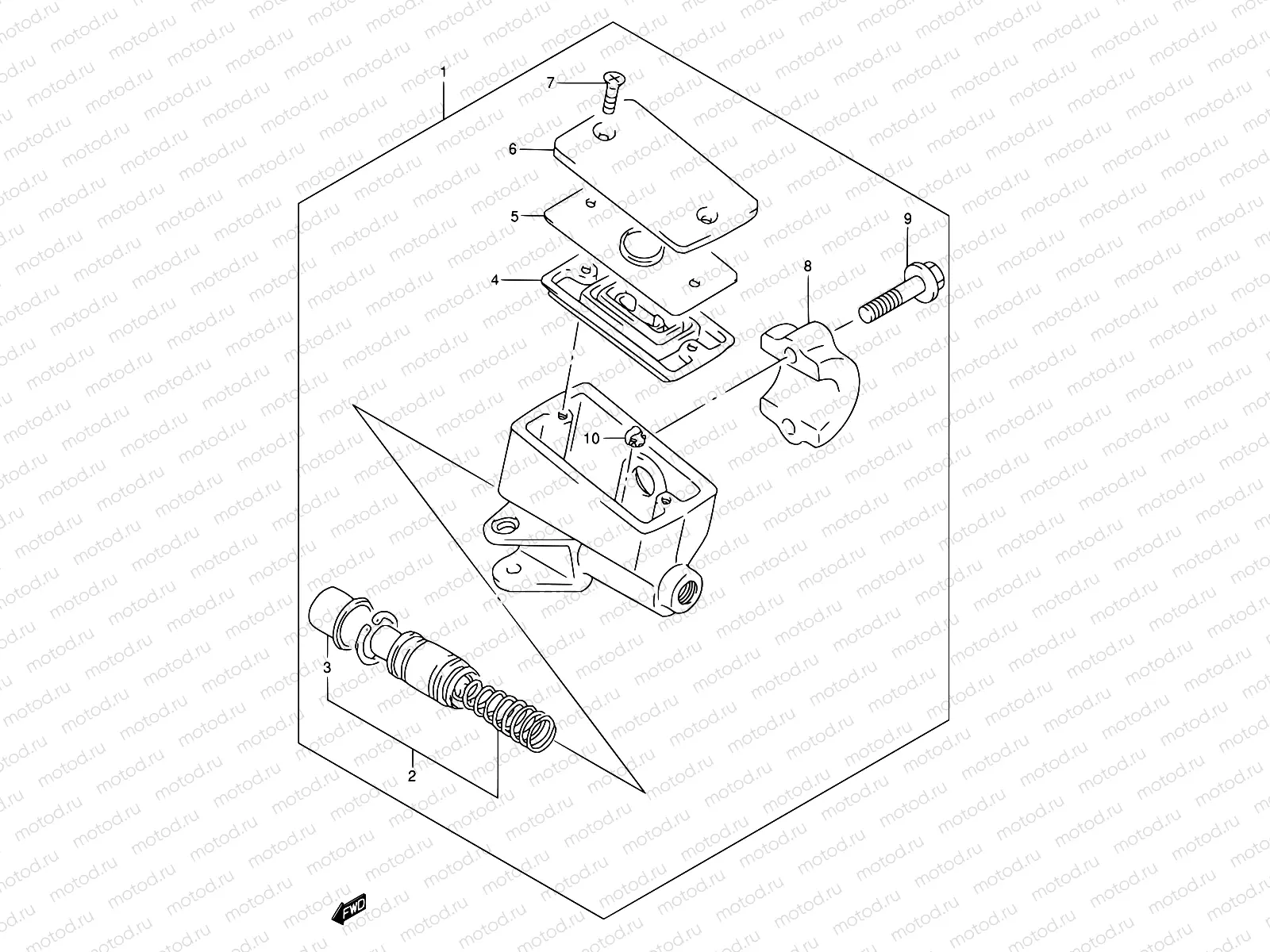 54 - FRONT MASTER CYLINDER
