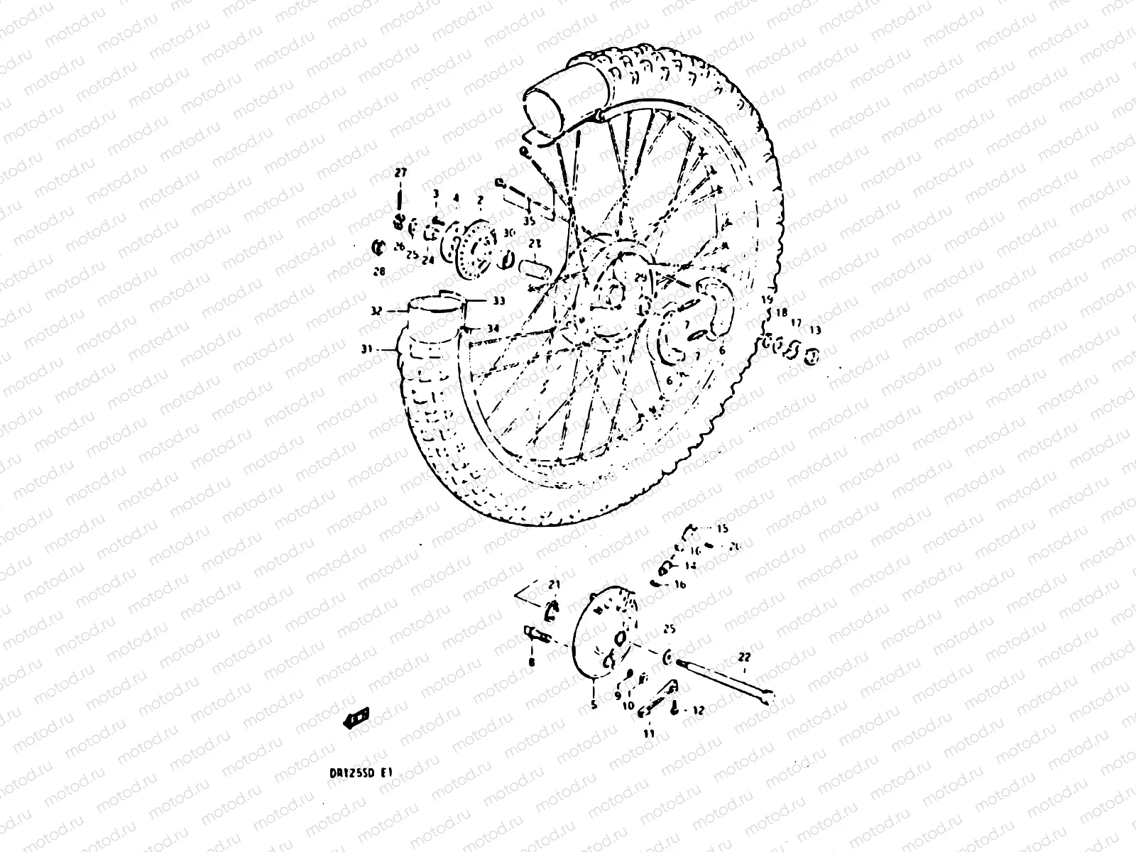 54 - FRONT WHEEL