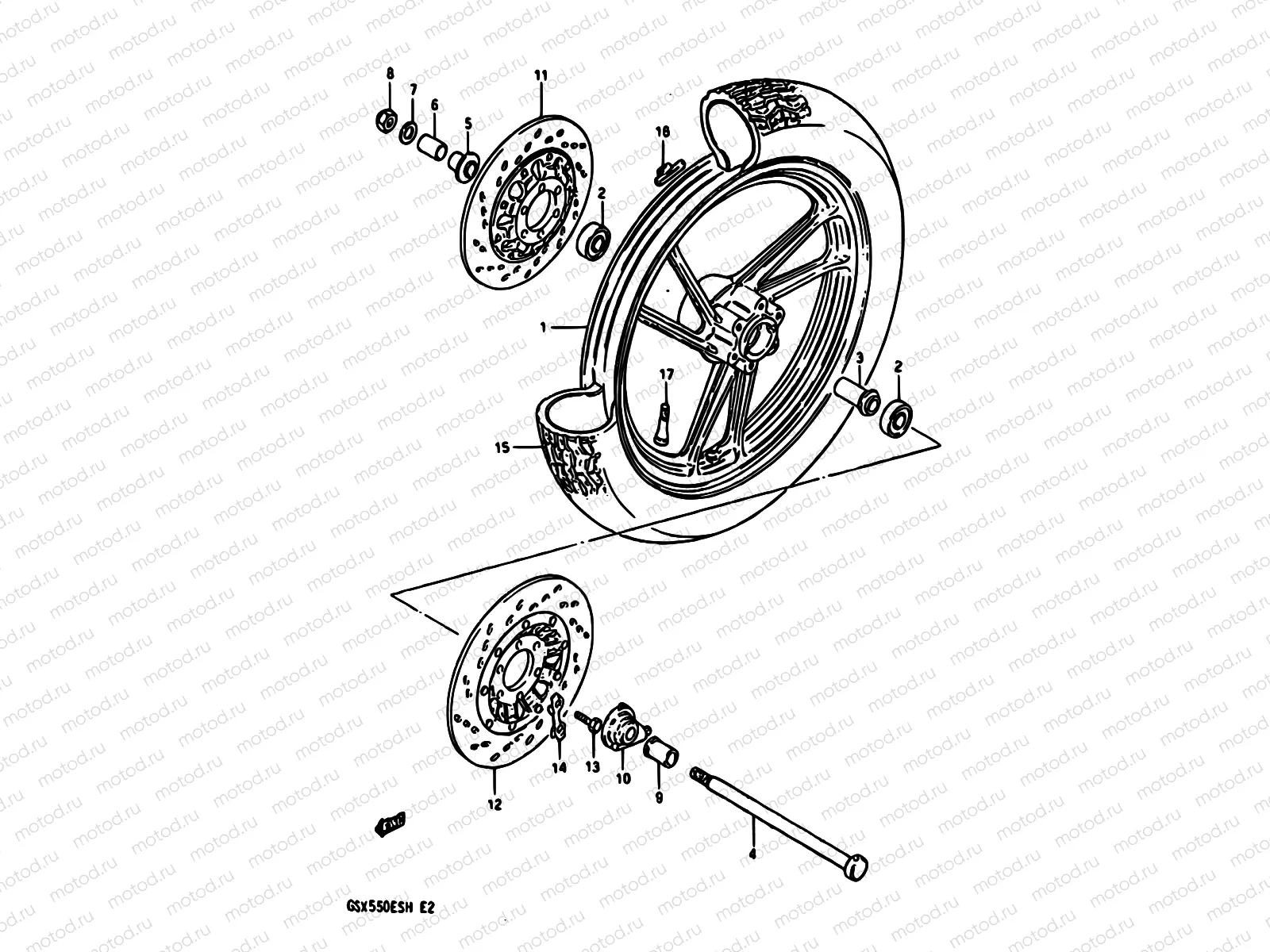 54 - FRONT WHEEL