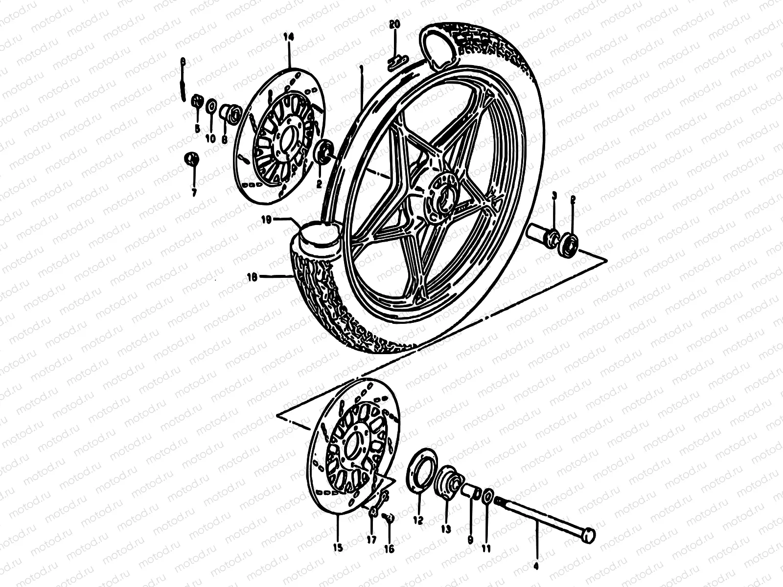54 - FRONT WHEEL