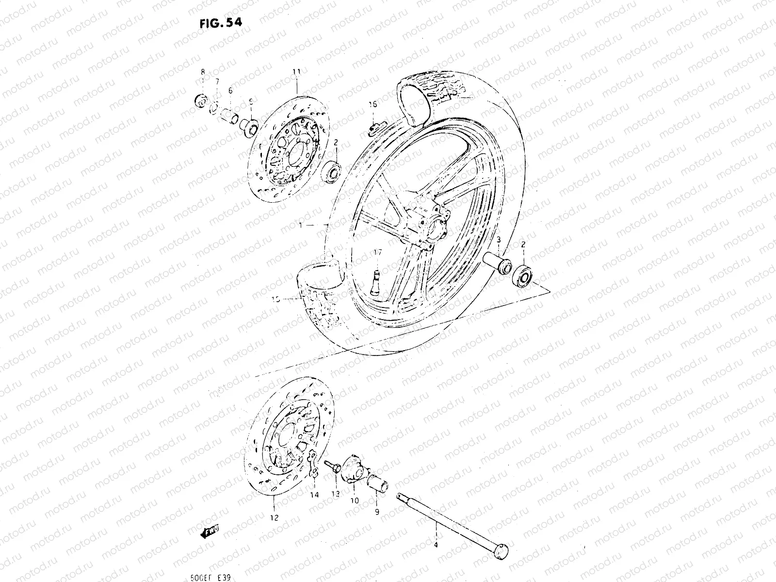 54 - FRONT WHEEL