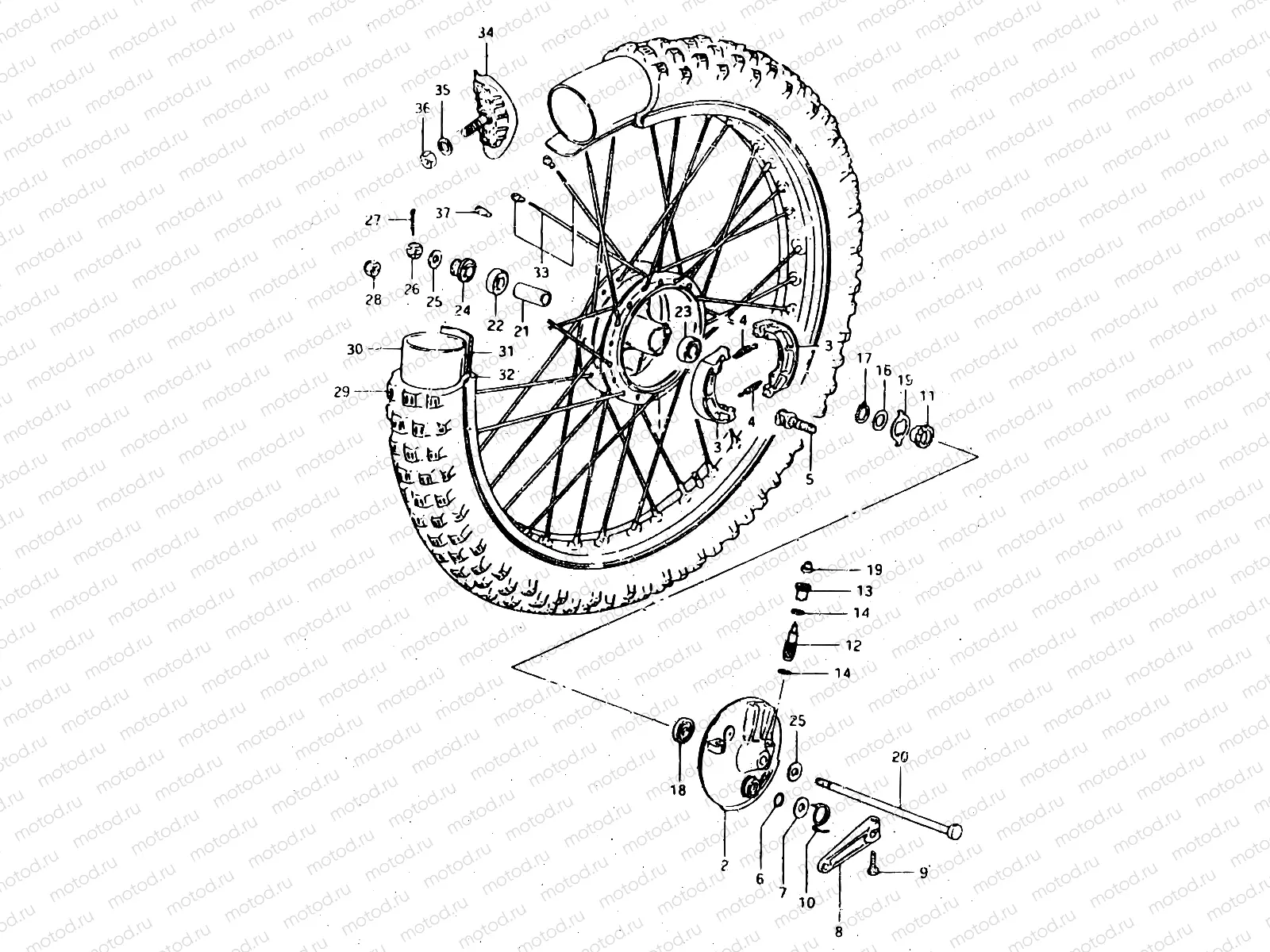 54 - FRONT WHEEL