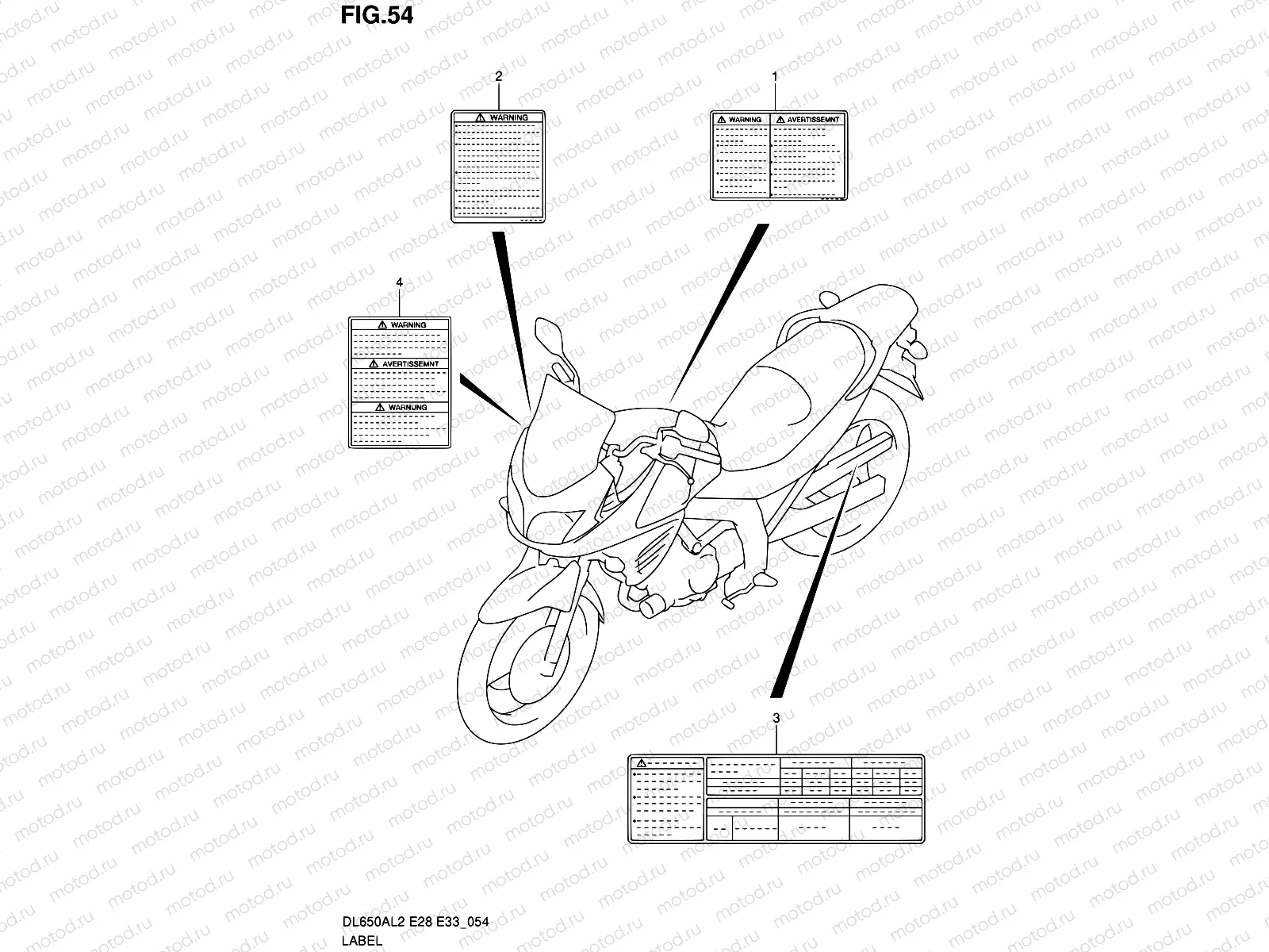 54 - LABEL (DL650AL2 E28)