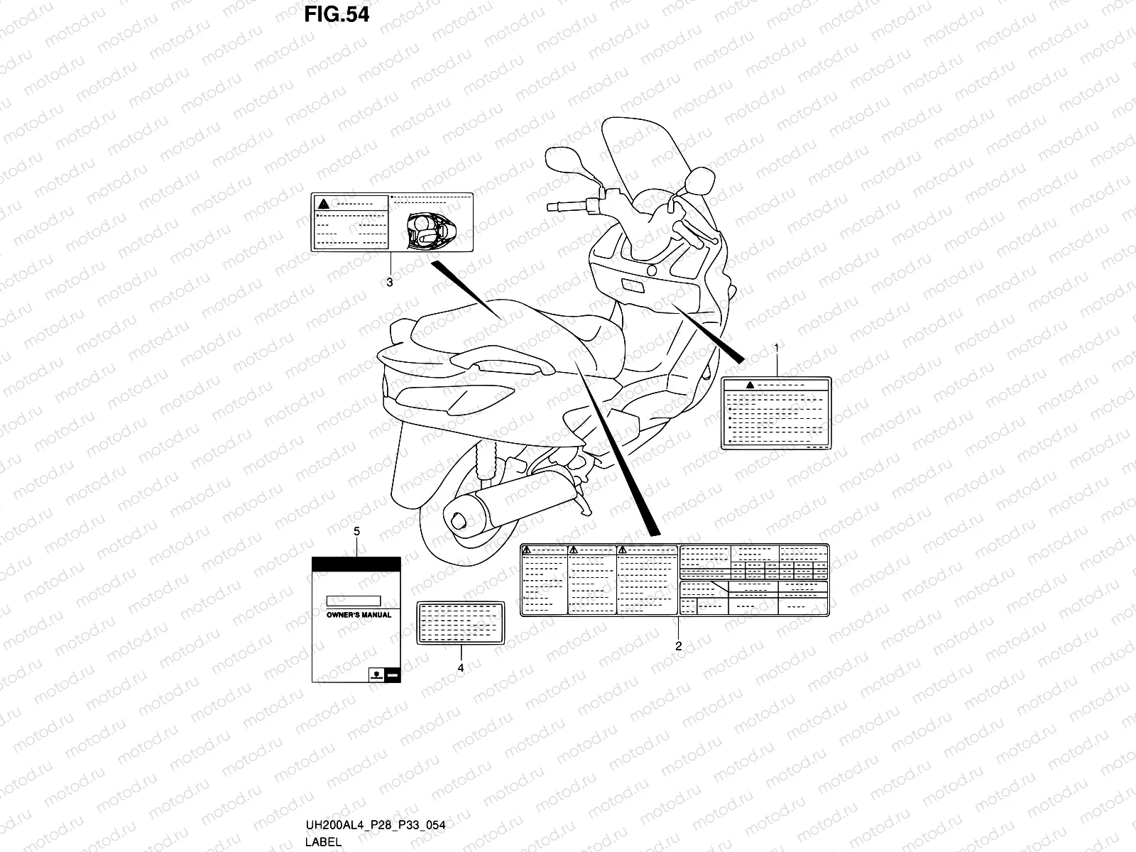 54 - LABEL (UH200AL4 P33)