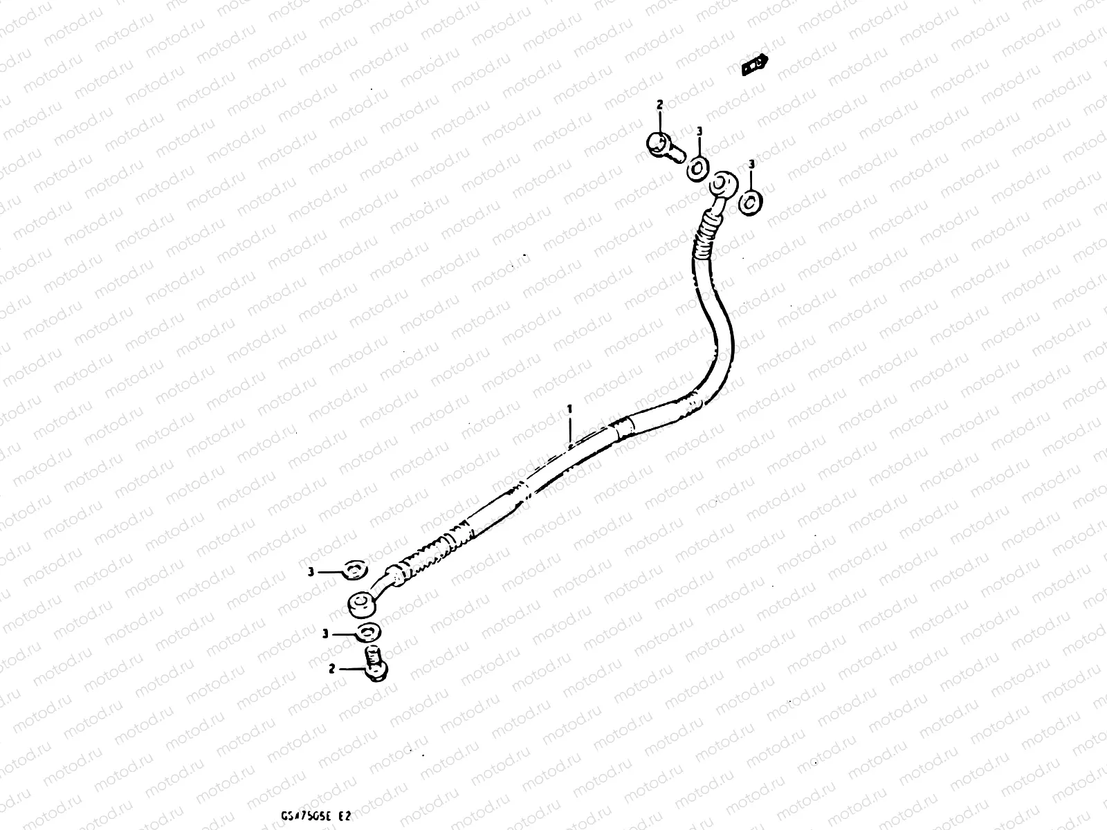 54 - REAR BRAKE HOSE