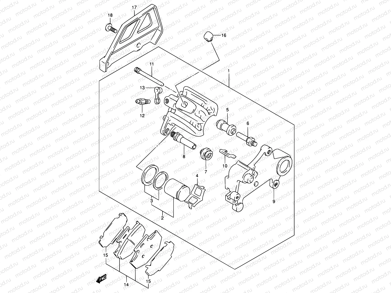 54 - REAR CALIPER