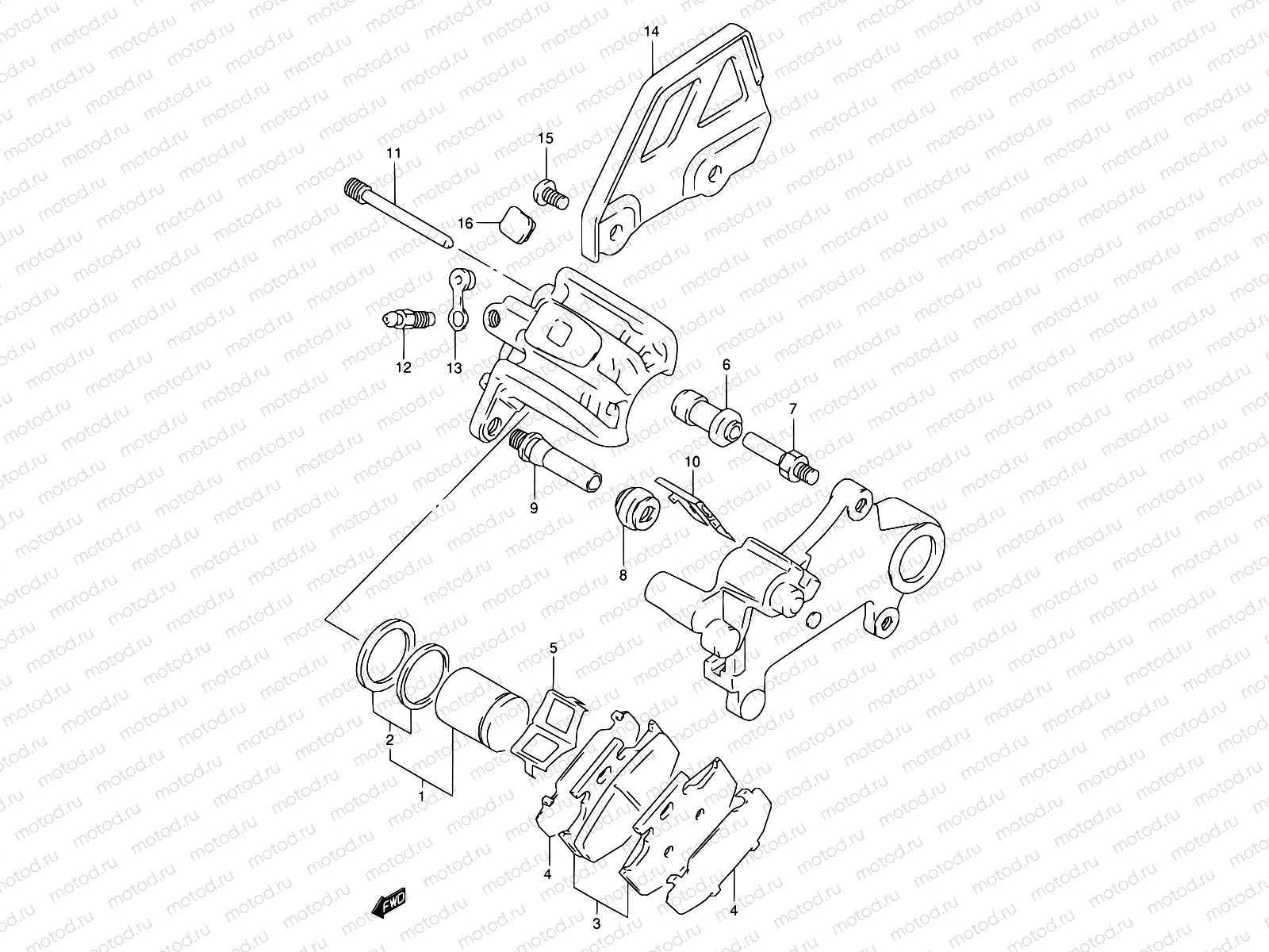 54 - REAR CALIPER
