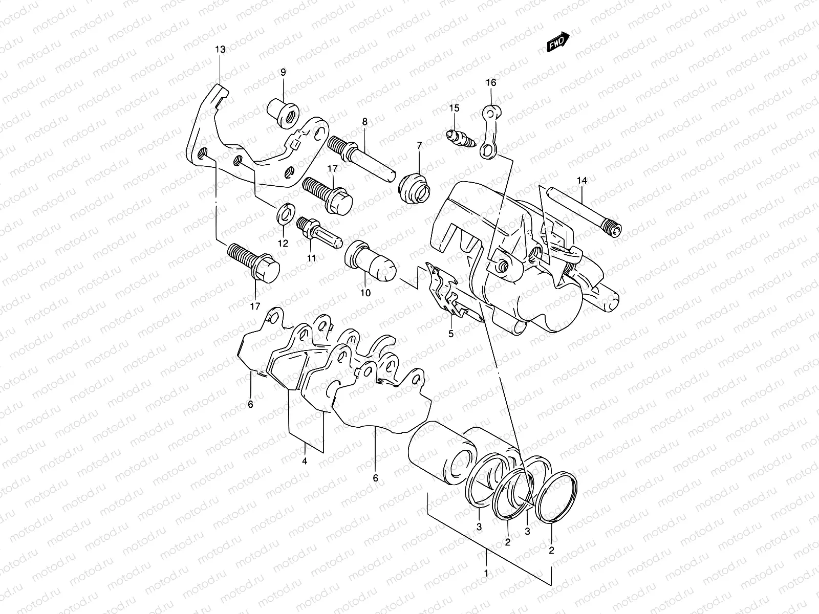 54 - REAR CALIPER