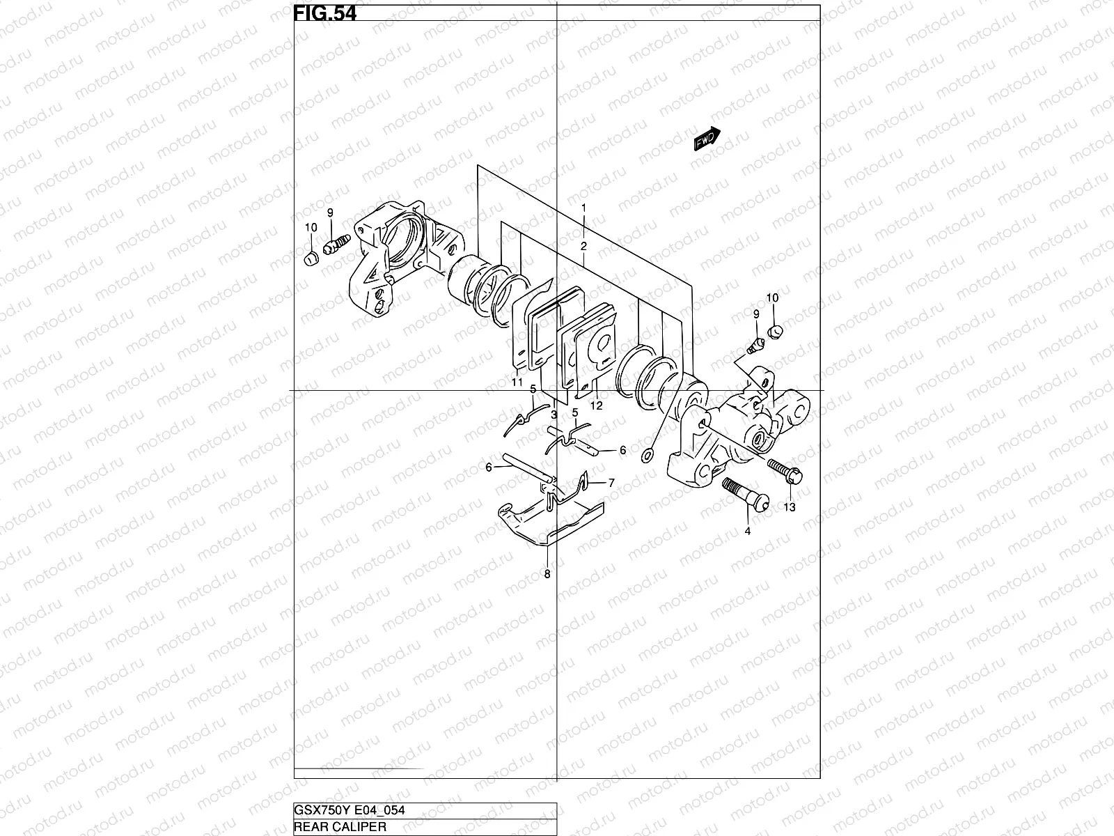 54 - REAR CALIPER