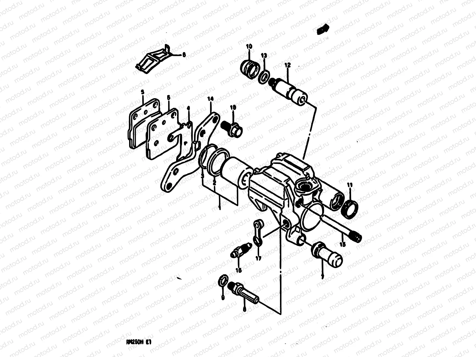 54 - REAR CALIPERS (MODEL H)