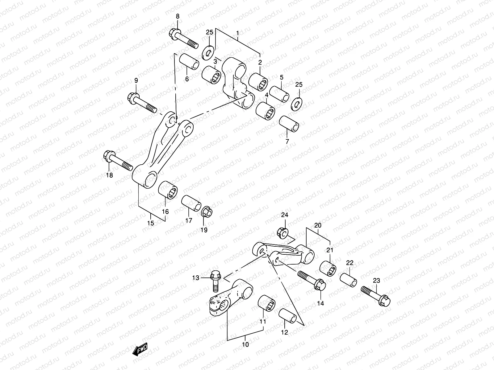 54 - REAR CUSHION LEVER