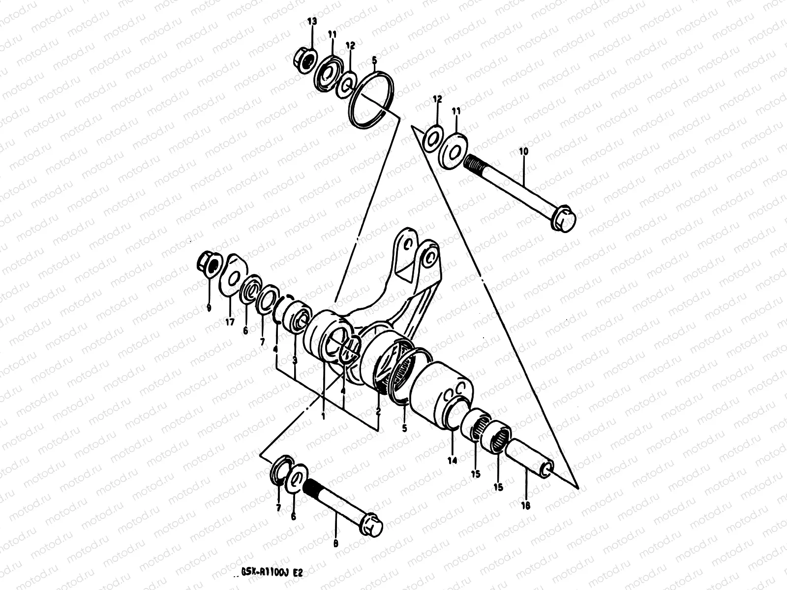 54 - REAR CUSHION LEVER