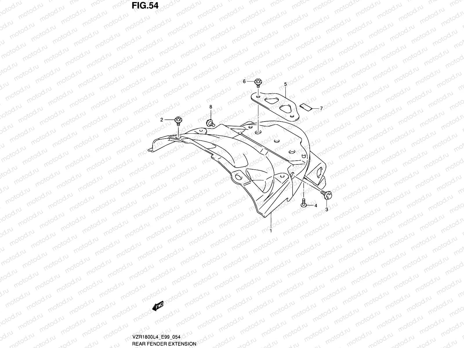 54 - REAR FENDER EXTENSION