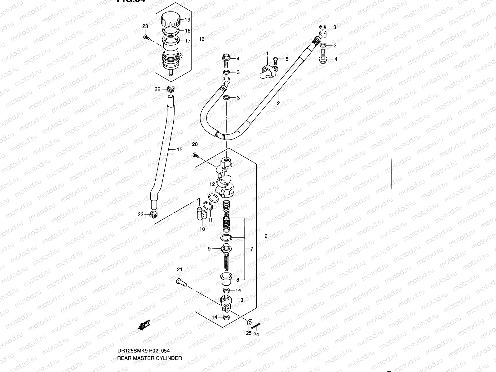 54 - REAR MASTER CYLINDER