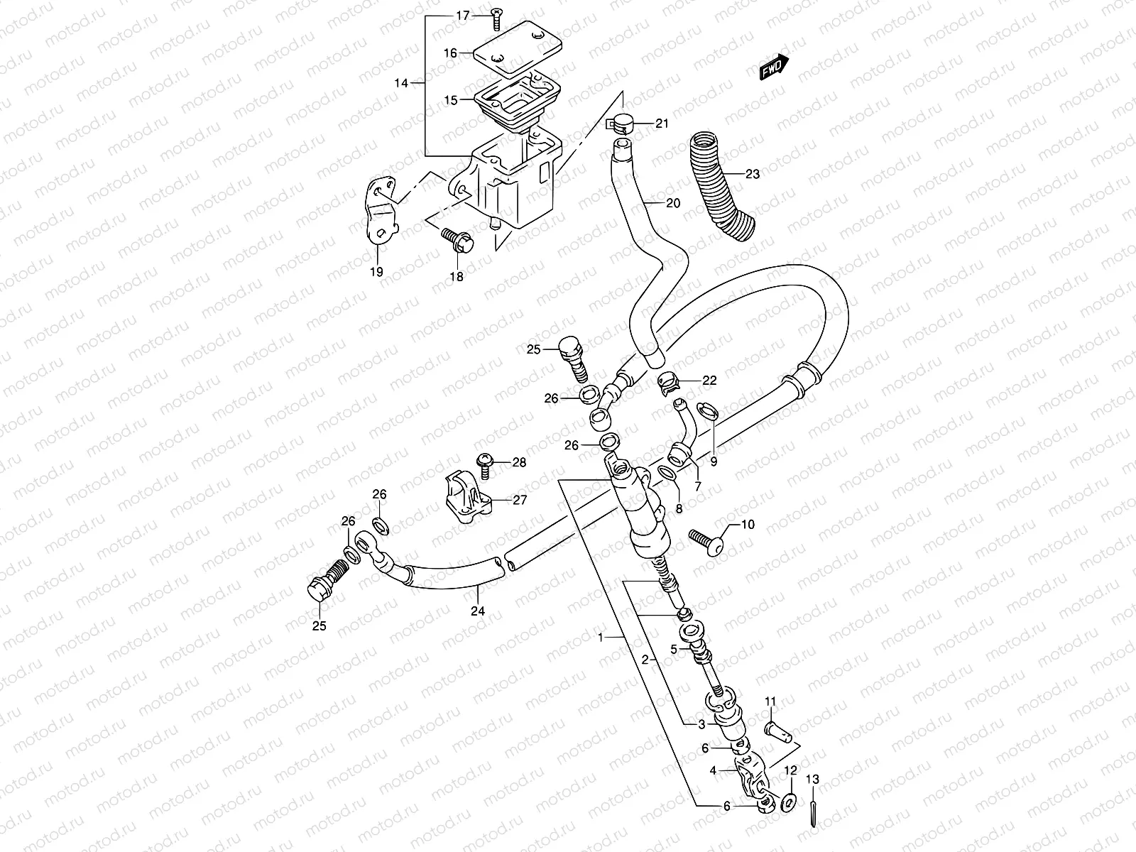 54 - REAR MASTER CYLINDER